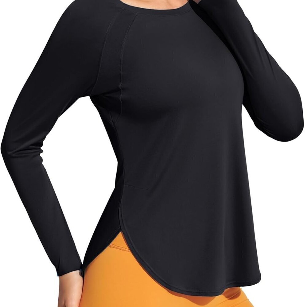 Long Sleeve Workout Tops for Women Sun Shirt UPF 50+ SPF UV Protection Hiking Sw